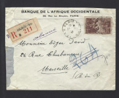 LETTRE FRANCE PARIS 1938 - 1921-1960: Moderne