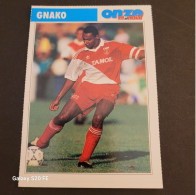 Fiche Illustrée Sport Football ** Onze Mondial   ** France ** Monaco **Jerome Gnako - Sport