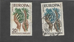 FRANCE 1957-  N°YT 1122-1123 - Gebraucht