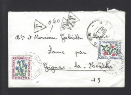 LETTRE FRANCE 1967 GIGNAC TAXE 0.6 - 1960-.... Covers & Documents