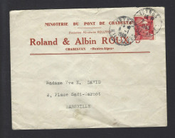 LETTRE FRANCE GANDON VEYNES 1950 MINOTERIE FARINE - 1921-1960: Moderne