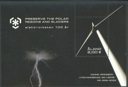 ARCTIC-ANTARCTIC, FINLAND-ALAND 2009 PRESERVATION OF POLAR REGIONS S/S** - Preserve The Polar Regions And Glaciers