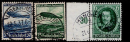 Deutsches Reich 606 - 608 Luftschiff Hindenburg / Otto Von Guericke Gestempelt Used (1) - Used Stamps