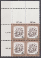 1980 , Mi 1654 ** (1) - 4er Block Postfrisch - Freimarke : Schönes Österreich - Festung Kufstein - Ungebraucht