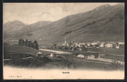 AK Scanfs, Ortsansicht Mit Kirche Aus Der Vogelschau  - Other & Unclassified