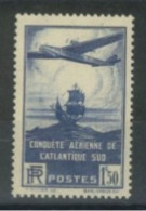 FRANCE - 1936, 100th ANNIV OF AIRLINE CROSSING OF SOUTH ATLANTIC BY FRENCH PILOT PASTAUX STAMP, UMM (**). - Nuevos