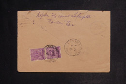 MAROC - Taxe De Casablanca Au Dos D'une Enveloppe De Toulon En 1947  - L 152871 - Briefe U. Dokumente