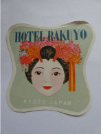 étiquette Hôtel Bagage -- Hotel Rakuyo Kyoto Japan Japon  STEPétiq3 - Hotel Labels