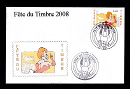 2 12	0803	-	Fête Du Timbre - Lens 1/03/2008 - Día Del Sello