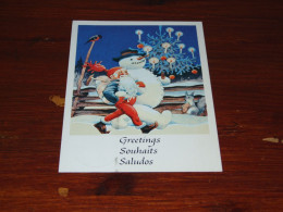 77021-           RUDOLF KOIVU, FINLAND - ELF AND SNOWMAN - Santa Claus