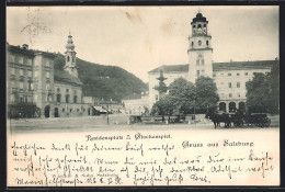 AK Salzburg, Residenzplatz Mit Glockenspiel  - Altri & Non Classificati