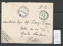 Maroc -Lettre Poste Militaire - AIT ABDALLAH - 1942 - Briefe U. Dokumente