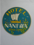 étiquette Hôtel Bagage -- Hotel Naniwa Osaka  Japan Japon  STEPétiq3 - Hotel Labels