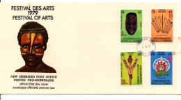 NOUVELLES HEBRIDES FDC 1979 FESTIVAL DES ARTS - FDC