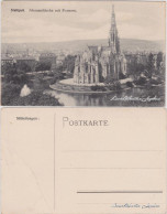 Ansichtskarte Stuttgart Johanneskirche Mit Feuersee Und Häusern 1914 - Stuttgart