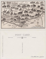 Postcard Eastbourne Map View/Kartenansicht 1928 - Otros & Sin Clasificación