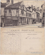 CPA Compiègne Straßenpartie Und Geschäfte 1916  - Autres & Non Classés