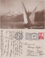 Ansichtskarte Genf Genève Segelboot Auf Dem Genfersee 1913 - Andere & Zonder Classificatie