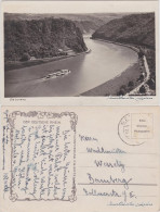 Ansichtskarte St. Goarshausen Loreley - Dampfer, Straße 1940  - Loreley