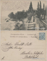 Postcard Sankt Jakobi Opatija (Abbazia) Strandweg Cypressen Am Meer 1903  - Croazia