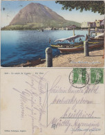 Ansichtskarte Lugano Anlegestelle Und Panorama 1911  - Andere & Zonder Classificatie