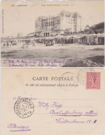 CPA Saint-Lunaire Strand Und Grand Hotel 1905  - Andere & Zonder Classificatie