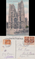 Postkaart Brüssel Bruxelles Kathedrale St. Michael Und St. Gudula 1913 - Sonstige & Ohne Zuordnung