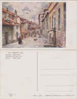 Ansichtskarte Prag Praha Zlatá Ulička/Goldene Gässchen 1897 - Czech Republic