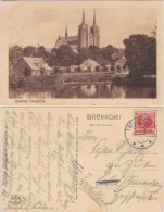 Postcard Roskilde Blick Auf Die Stadt Und Domkirche 1912  - Denmark