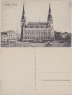 Ansichtskarte Aachen Rathaus Mit Vorplatz 1919 - Aken