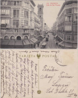 Postales Valencia València Calle De San Vicente - Straßenbahn 1918  - Otros & Sin Clasificación