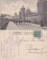 Metz Porte Des Allemands/Soldaten Marschieren Vor Dem Deutschen Tor 1908  - Andere & Zonder Classificatie