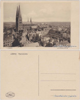 Ansichtskarte Lübeck Totale, Marienkirche Und Markt 1920  - Autres & Non Classés