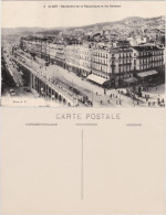 Postcard Algier دزاير Boulevard De La Republique 1922  - Alger