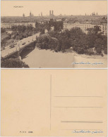 Ansichtskarte München Straßenpartie, Isarbrücke Und Totale 1918  - Muenchen