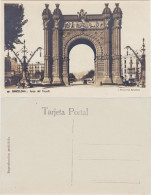 Postales Barcelona Arco Del Triunfo 1930 - Other & Unclassified