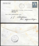 USA Cambridge MS Cover Mailed To Germany 1937. President Roosevelt 5c Stamp - Briefe U. Dokumente