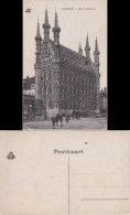 Postkaart Löwen Louvain Partie Am Rathaus 1918  - Sonstige & Ohne Zuordnung