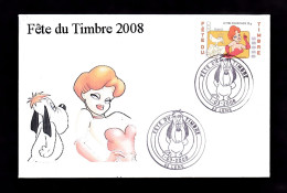 2 12	0805	-	Fête Du Timbre - Lens 1/03/2008 - Día Del Sello
