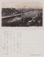 Ansichtskarte Posta-Pirna Panorama Mit Dampfer 1930 - Pirna