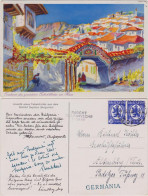 Künstlerkarte Dupniza Bulgarien, Tabakdorf, Trocknen Der Blätter 1937 - 1900-1949
