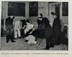 1905 JUI JITSU - ENSEIGNEMENT DU JUI JITSU AUX AGENTS DE LA SURETÉ - PROFESSEUR RÉ-NIÉ  - LA VIE ILLUSTRÉE - 1900 - 1949