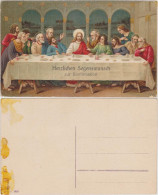 Ansichtskarte  Lezte Abendmahl - Konfirmationskarte 1916 - Andere & Zonder Classificatie