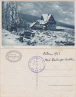 Postcard Schreiberhau Szklarska Poręba Zackelfallbaude Im Winter 1931  - Schlesien