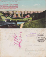 Ansichtskarte Mylau Göltzschtalbrücke - Fabrik 1918  - Mylau
