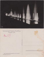 Dresden Hundertbrunnenstraße Bei Nacht - Hygieneausstellung 1930  - Dresden