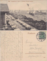 Ansichtskarte Kiel Kriegsflotte Mit Salut - Vom Restaurant Bellevue 1912  - Autres & Non Classés