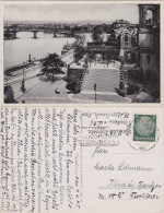 Ansichtskarte Dresden Blick Auf Die Stadt - Brühlsche Terrasse 1940  - Dresden