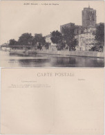 CPA Agde (Hérault) Le Quai Du Chapitre/Blick Auf Die Stadt 1922  - Other & Unclassified