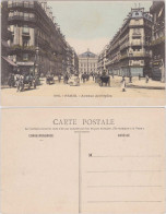 CPA Paris Avenue De L'Opera/Opernstrasse - Belebt 1914  - Autres & Non Classés